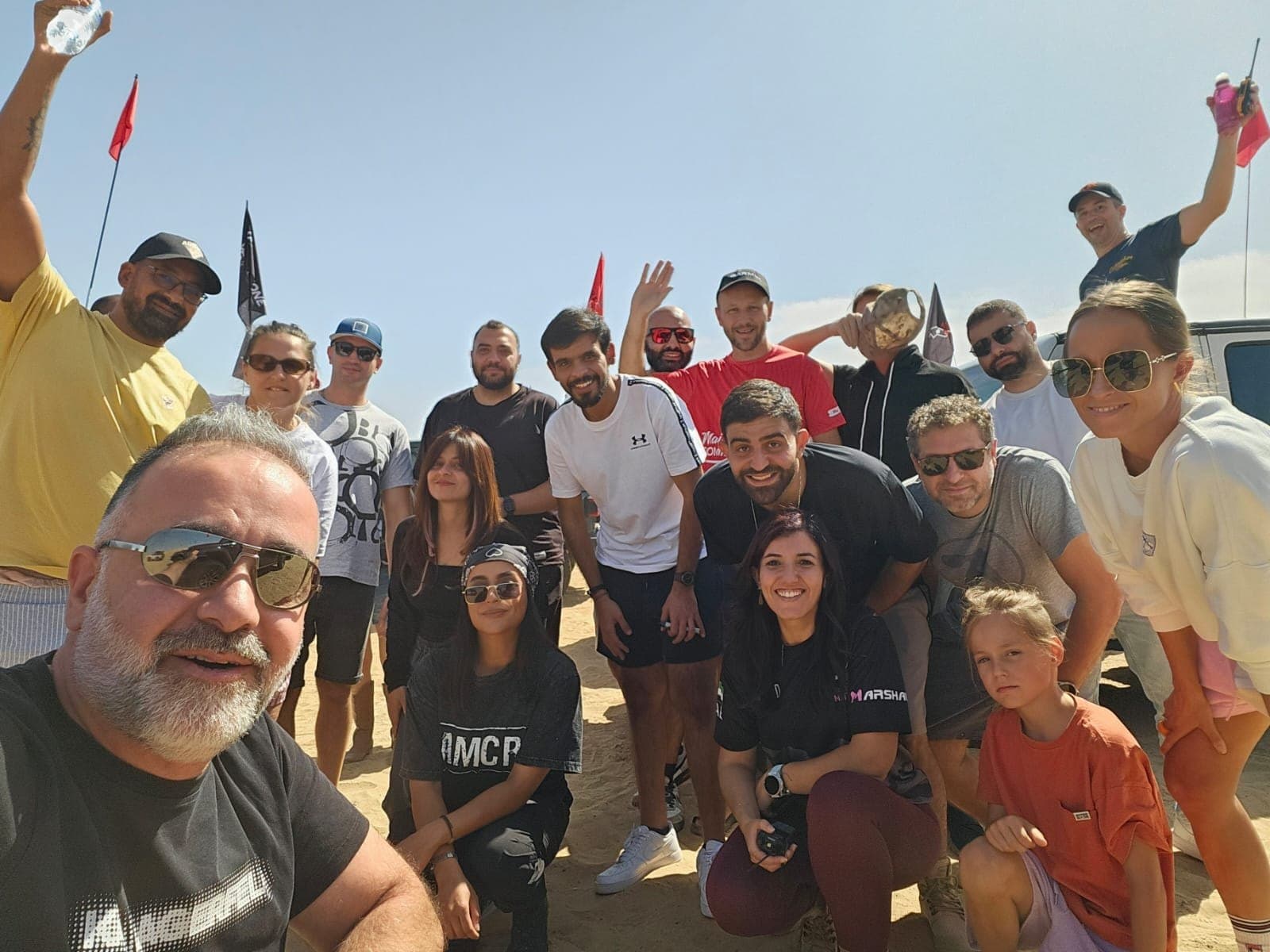 Club members together at the end of a trip